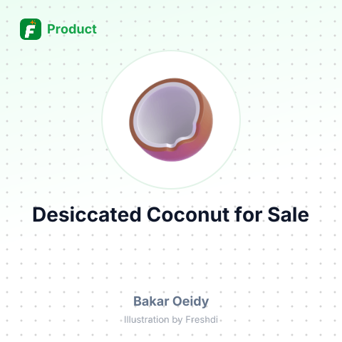 General Desiccated Coconut – summary card, no photo uploaded yet