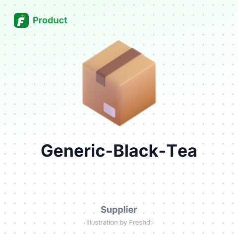 Generic Black Tea – summary card, no photo uploaded yet