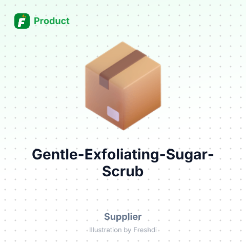 Gentle Exfoliating Sugar Scrub – summary card, no photo uploaded yet