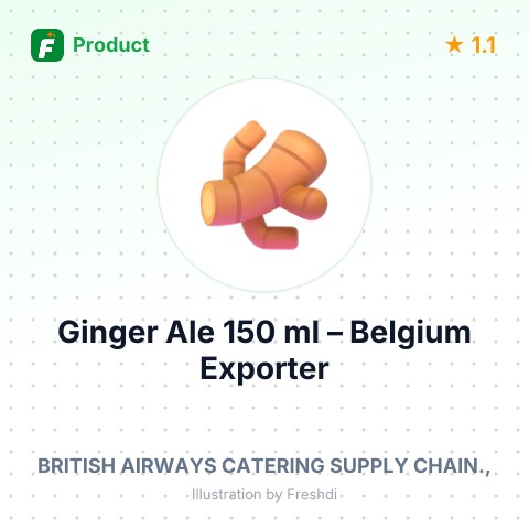Ginger Ale 150 ml – product summary card, no photo uploaded yet
