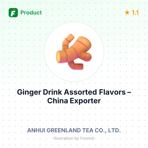 Ginger Drink Assorted Flavors – summary card, no photo uploaded yet
