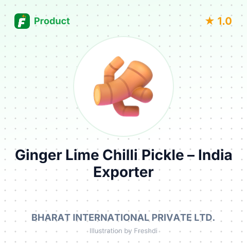 Ginger Lime Chilli Pickle – summary card, no photo uploaded yet