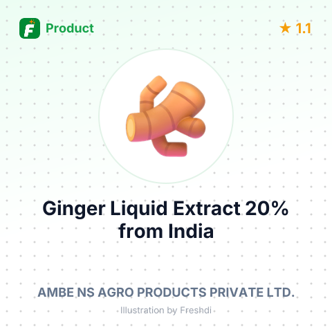 Ginger Liquid Extract 20% – summary card, no photo uploaded yet