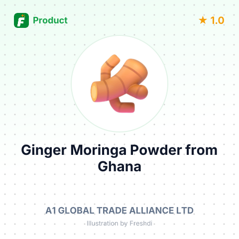 Ginger Moringa Powder – summary card, no photo uploaded yet