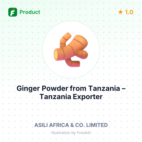 Ginger Powder from Tanzania – summary card, no photo uploaded yet