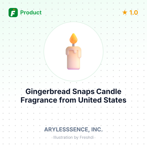 Gingerbread Snaps Candle Fragrance – summary card, no photo uploaded yet