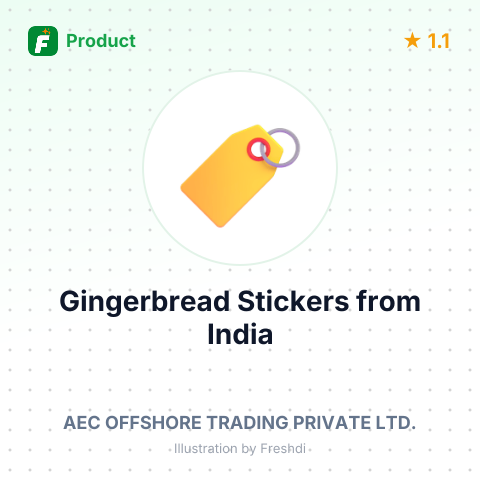 Gingerbread Stickers – summary card, no photo uploaded yet