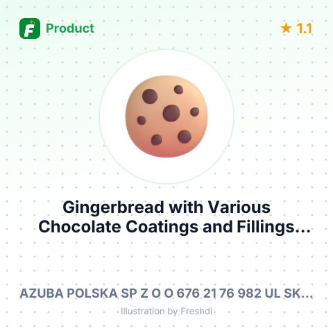 Gingerbread with Various Chocolate Coatings and Fillings – summary card, no photo uploaded yet