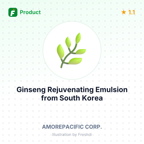 Ginseng Rejuvenating Emulsion – summary card, no photo uploaded yet