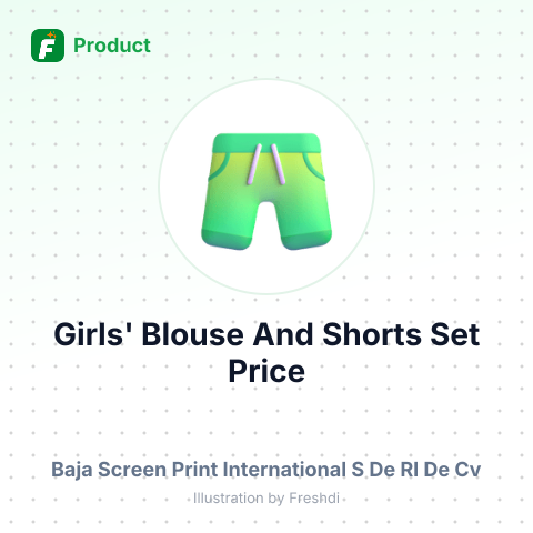 Girls' Blouse and Shorts Set – summary card, no photo uploaded yet