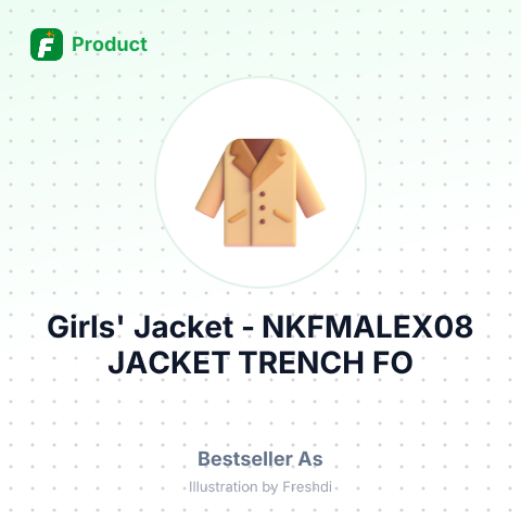 Girls' Jacket - NKFMALEX08 JACKET TRENCH FO – summary card, no photo uploaded yet
