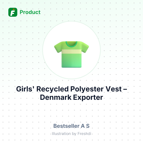 Girls' Recycled Polyester Vest – summary card, no photo uploaded yet