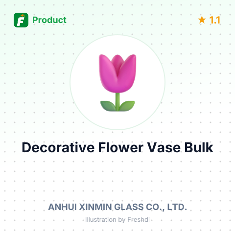 Glass Decorative Flower Vase – summary card, no photo uploaded yet