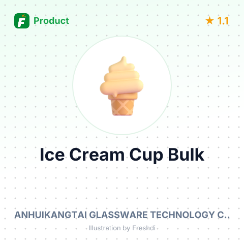 Glass Ice Cream Cup – summary card, no photo uploaded yet