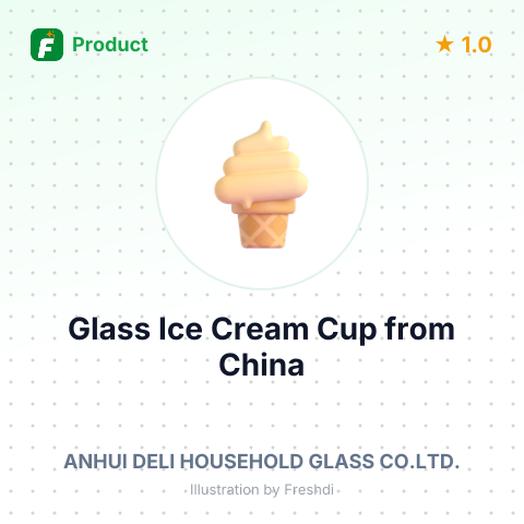 Glass Ice Cream Cup – summary card, no photo uploaded yet