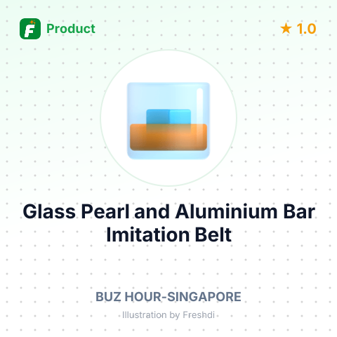 Glass Pearl and Aluminium Bar Imitation Belt – summary card, no photo uploaded yet