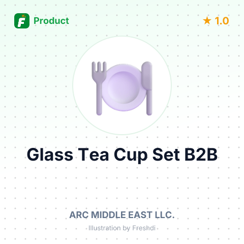 Glass Tea Cup Set – summary card, no photo uploaded yet