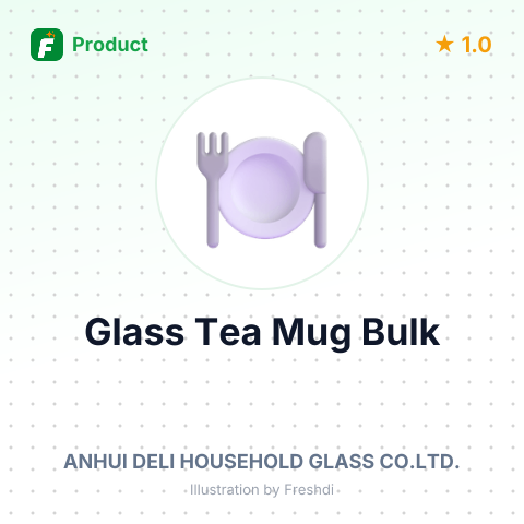 Glass Tea Mug Plain – summary card, no photo uploaded yet