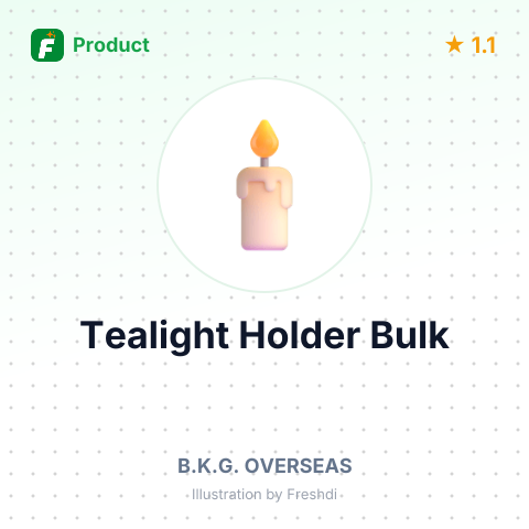Glass Tealight Holder – summary card, no photo uploaded yet