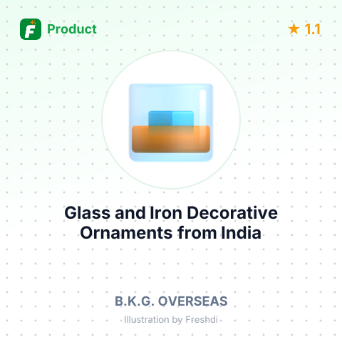 Glass and Iron Decorative Ornaments – summary card, no photo uploaded yet