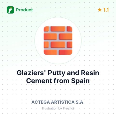 Glaziers' Putty and Resin Cement – summary card, no photo uploaded yet