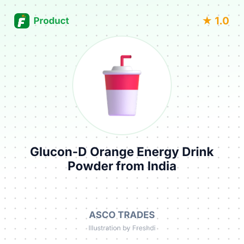 Glucon-D Orange Energy Drink Powder – summary card, no photo uploaded yet