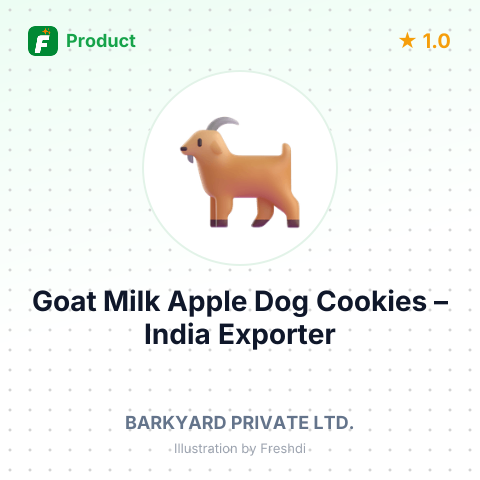 Goat Milk Apple Dog Cookies – product summary card, no photo uploaded yet
