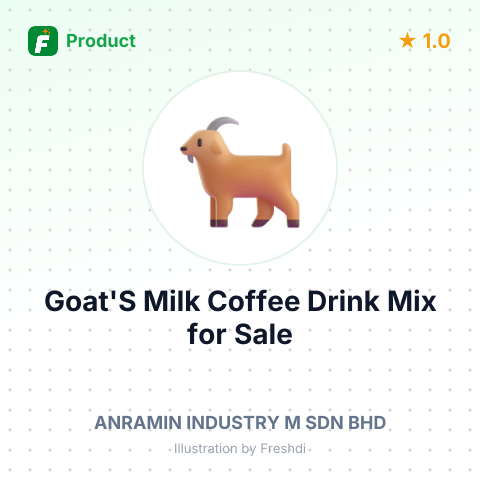 Goat's Milk Coffee Drink Mix – summary card, no photo uploaded yet