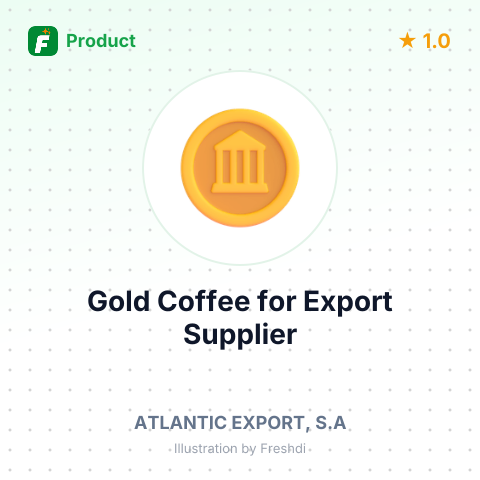 Gold Coffee for Export – summary card, no photo uploaded yet
