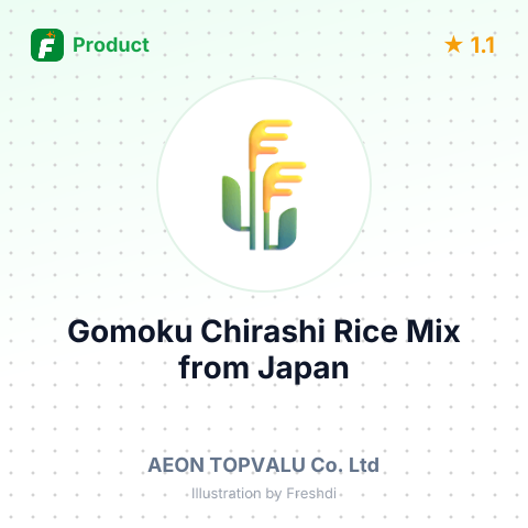 Gomoku Chirashi Rice Mix – summary card, no photo uploaded yet