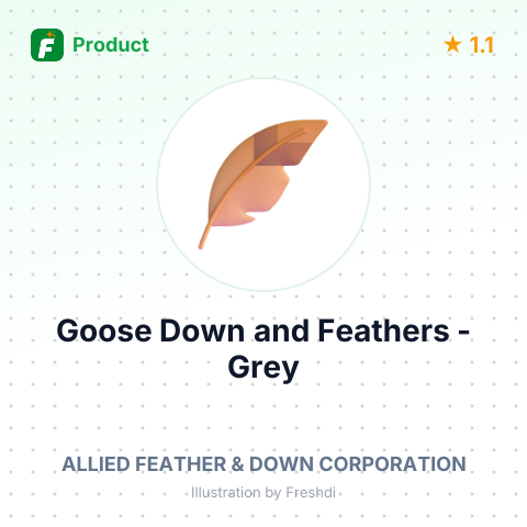 Goose Down and Feathers - Grey – summary card, no photo uploaded yet