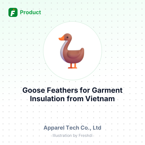 Goose Feathers for Garment Insulation – summary card, no photo uploaded yet