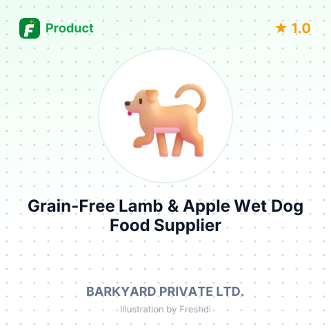 Grain-Free Lamb & Apple Wet Dog Food – summary card, no photo uploaded yet