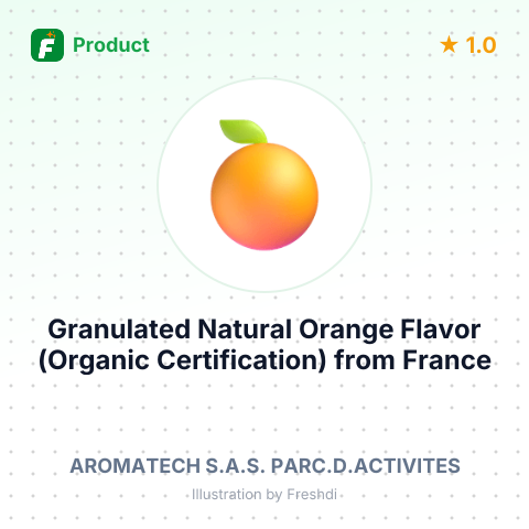 Granulated Natural Orange Flavor (Organic Certification) – summary card, no photo uploaded yet