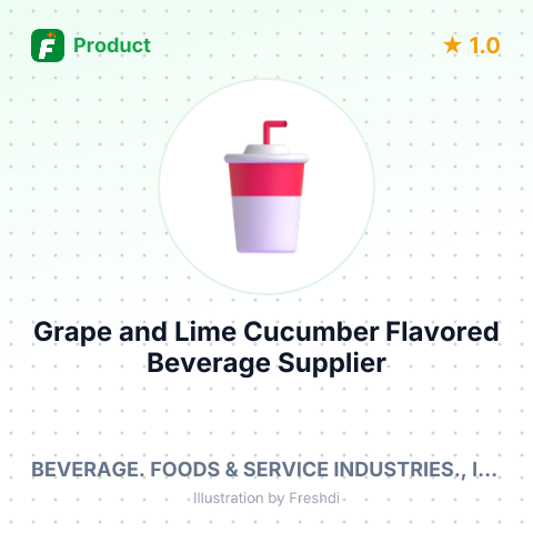 Grape and Lime Cucumber Flavored Beverage – summary card, no photo uploaded yet