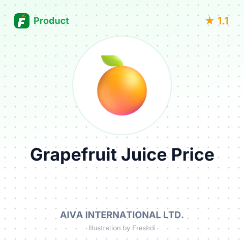 Grapefruit Juice (Unfermented, No Spirit Added) – summary card, no photo uploaded yet