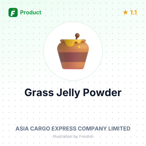 Grass Jelly Powder – summary card, no photo uploaded yet