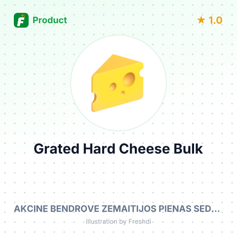 Grated Hard Cheese in Flakes – summary card, no photo uploaded yet