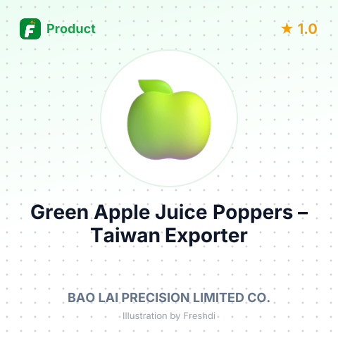 Green Apple Juice Poppers – summary card, no photo uploaded yet