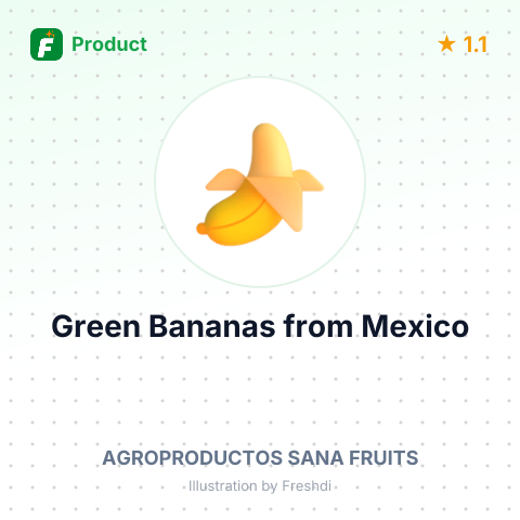 Green Bananas – product summary card, no photo uploaded yet
