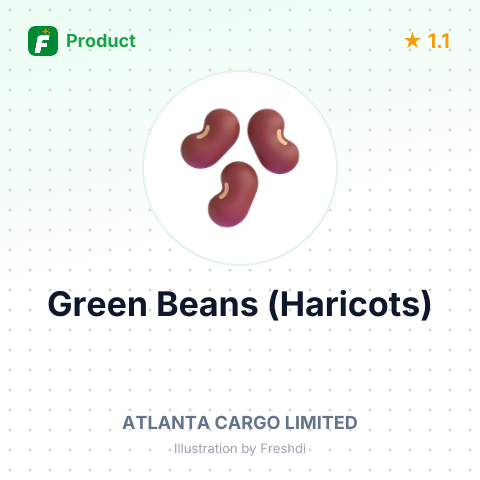 Green Beans (Haricots) – summary card, no photo uploaded yet