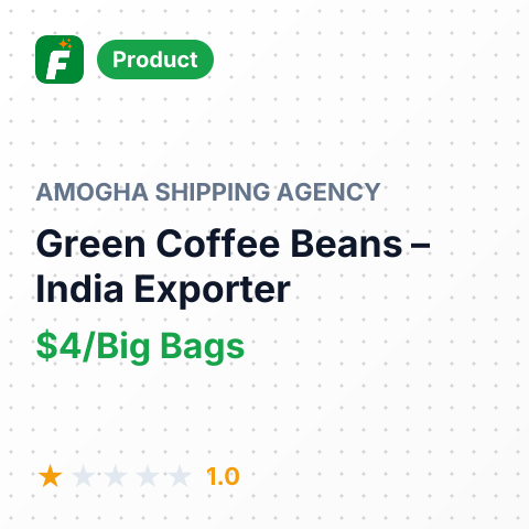 Green Coffee Beans – summary card, no photo uploaded yet