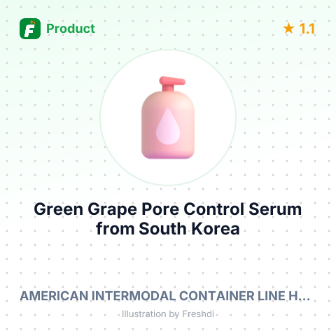 Green Grape Pore Control Serum – summary card, no photo uploaded yet