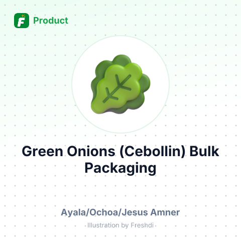 Green Onions (Cebollin) Bulk Packaging – summary card, no photo uploaded yet