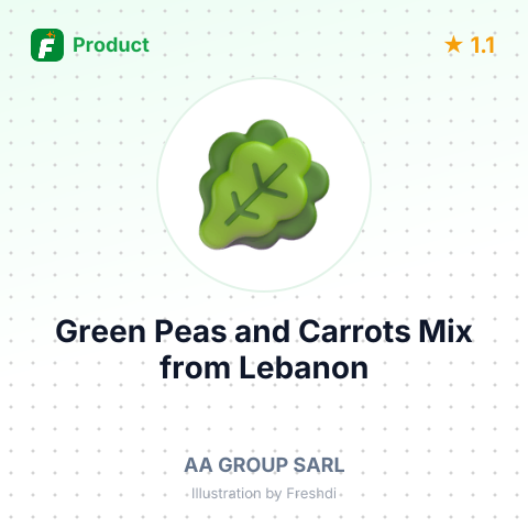 Green Peas and Carrots Mix – summary card, no photo uploaded yet
