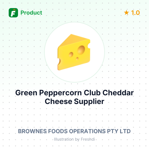 Green Peppercorn Club Cheddar Cheese – summary card, no photo uploaded yet