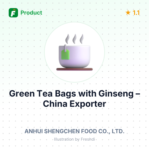 Green Tea Bags with Ginseng – summary card, no photo uploaded yet