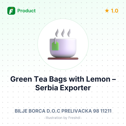 Green Tea Bags with Lemon – summary card, no photo uploaded yet