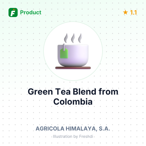Green Tea Blend – summary card, no photo uploaded yet