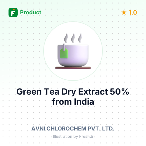 Green Tea Dry Extract 50% – summary card, no photo uploaded yet